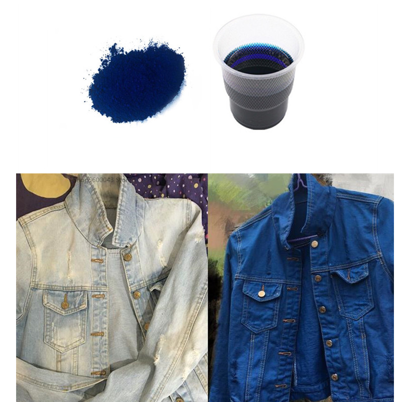 Indigo Dye Kit - 10g/50g/Color azul oscuro tinte para tela