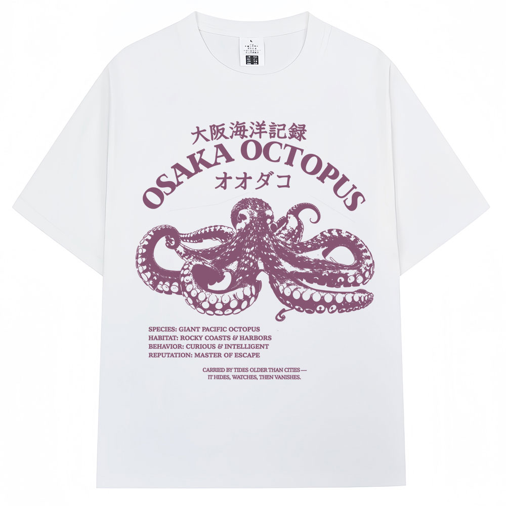 Japanese Women Lifestyle - Camiseta estilo japonés Osaka Octopus para