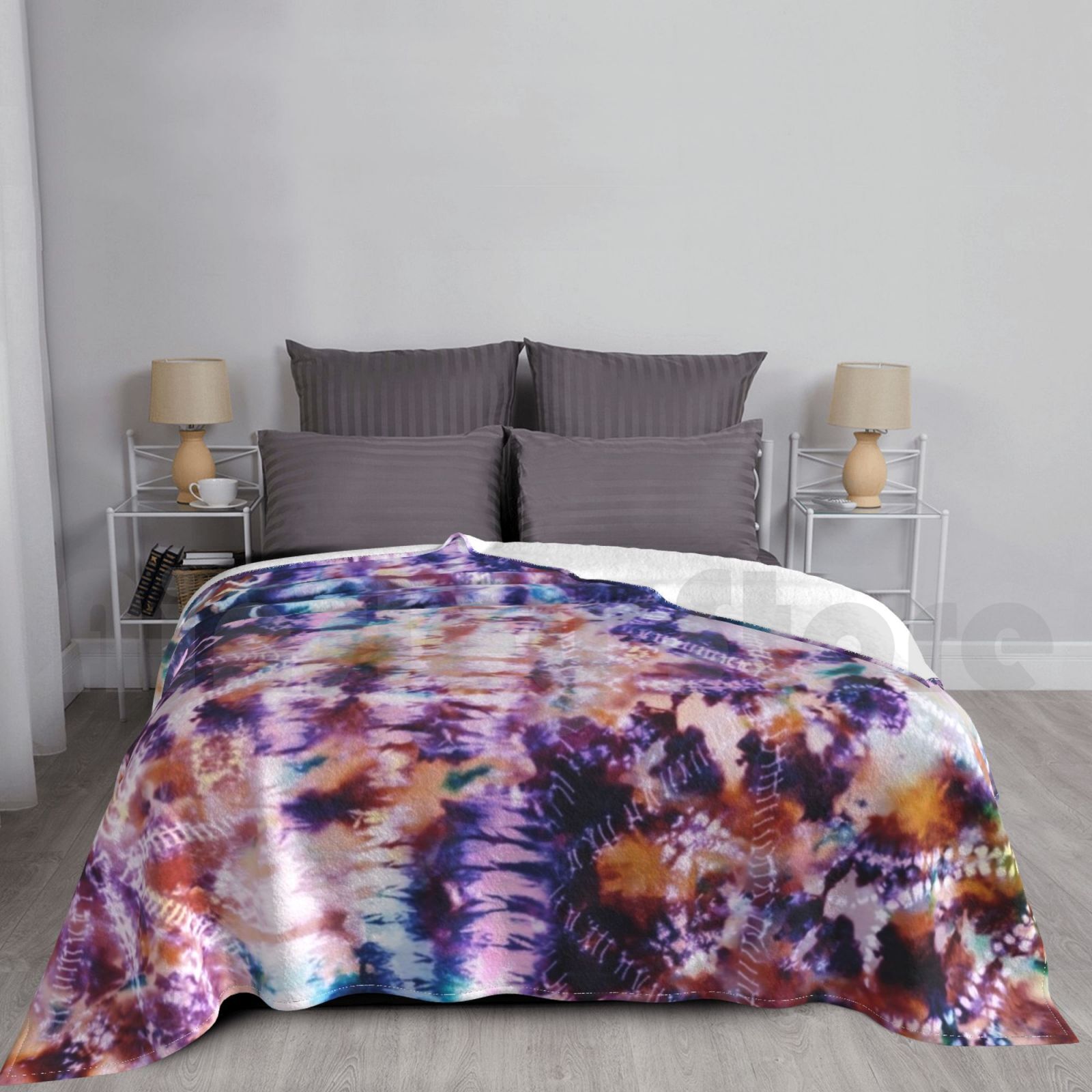 Shibori Tie Dye - Tie-Dye Shibori Seascapes Manta Moda Personalizada