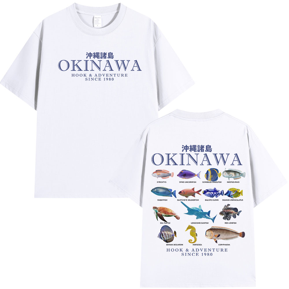 Camiseta Okinawa Ocean Fish, c - Japanese Women Lifestyle reseña y precio