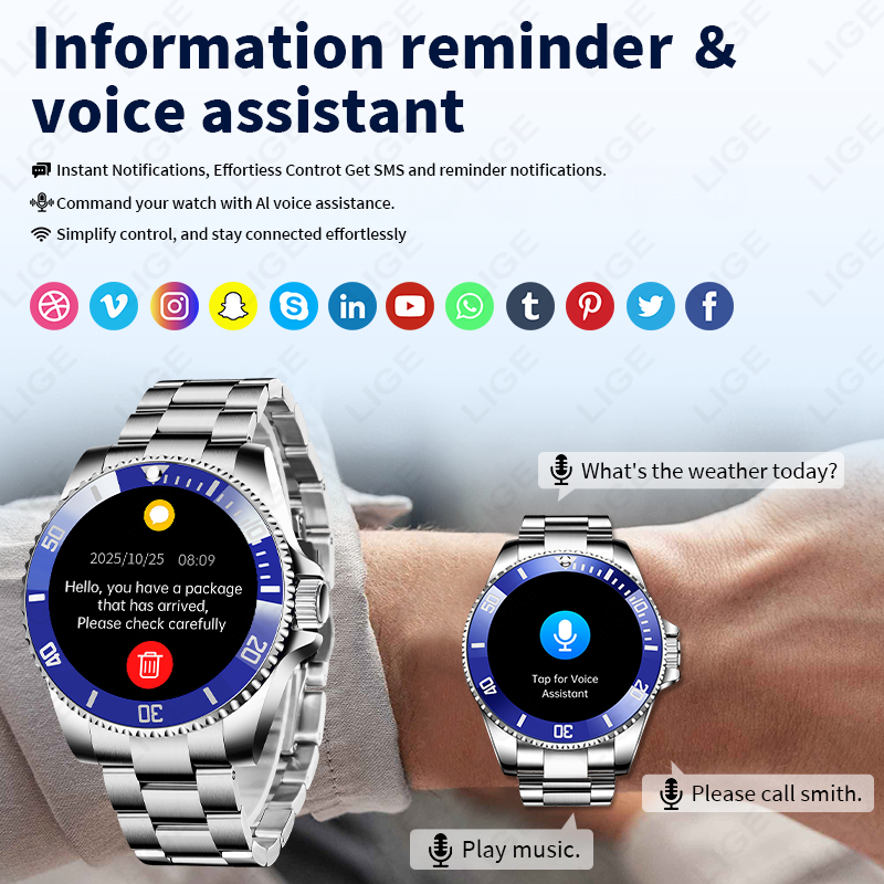 Reloj Inteligente LIGE 2026 de - Japanese Luxury Lifestyle reseña y precio