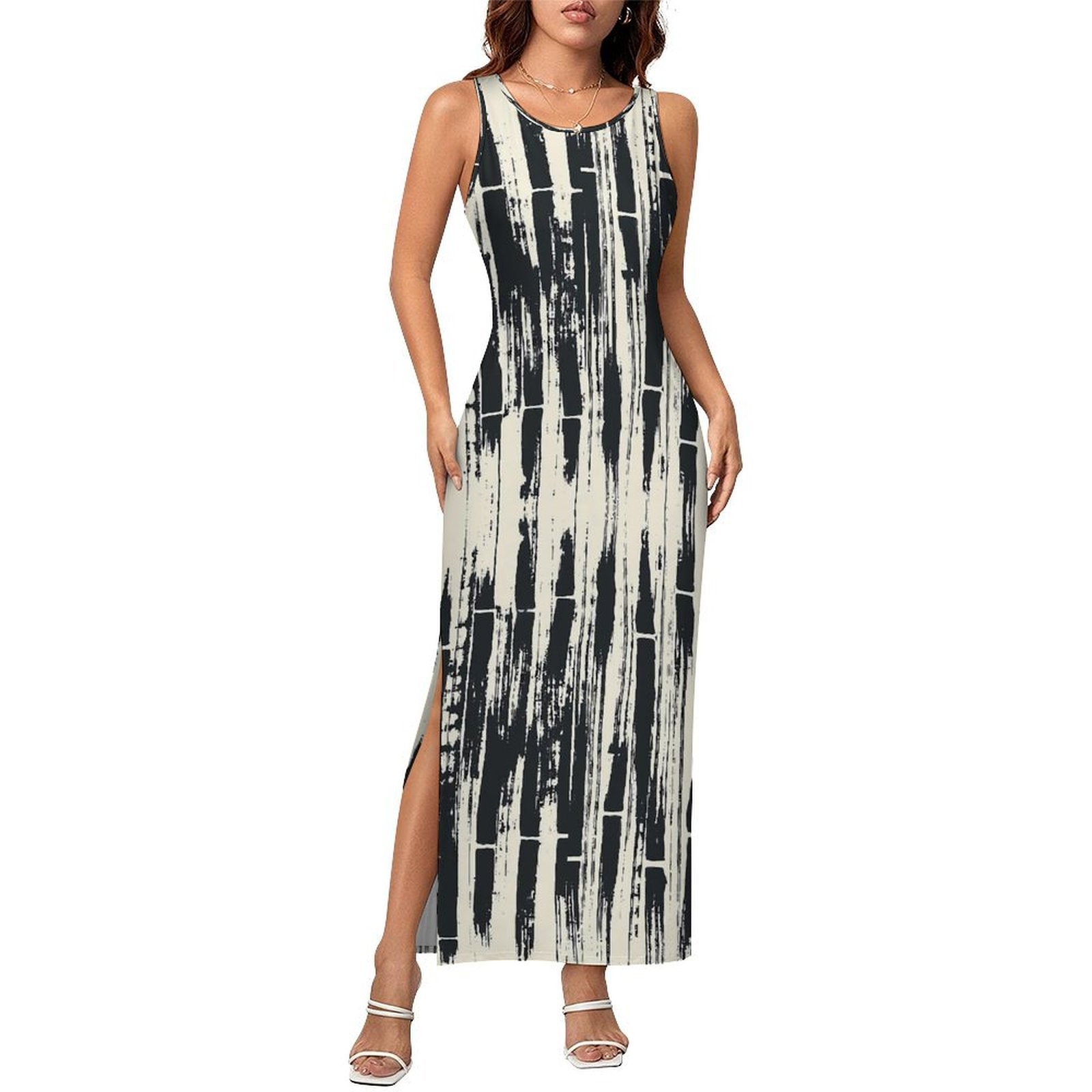 Vestido Negro Tie Dye Sin Mang - Shibori Tie Dye reseña y precio