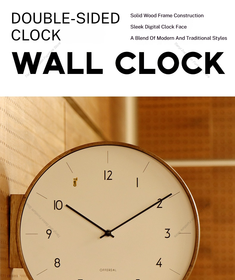 Reloj de pared de doble cara d - Japanese Luxury Lifestyle reseña y precio